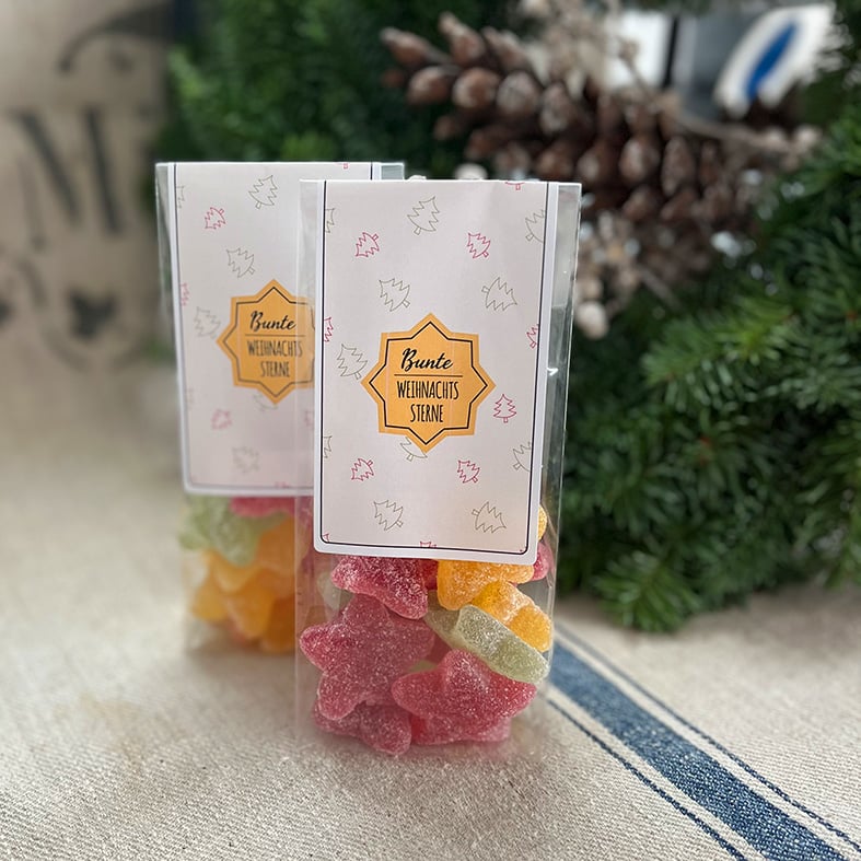 Bunte Weihnachtssterne – 120 g  2