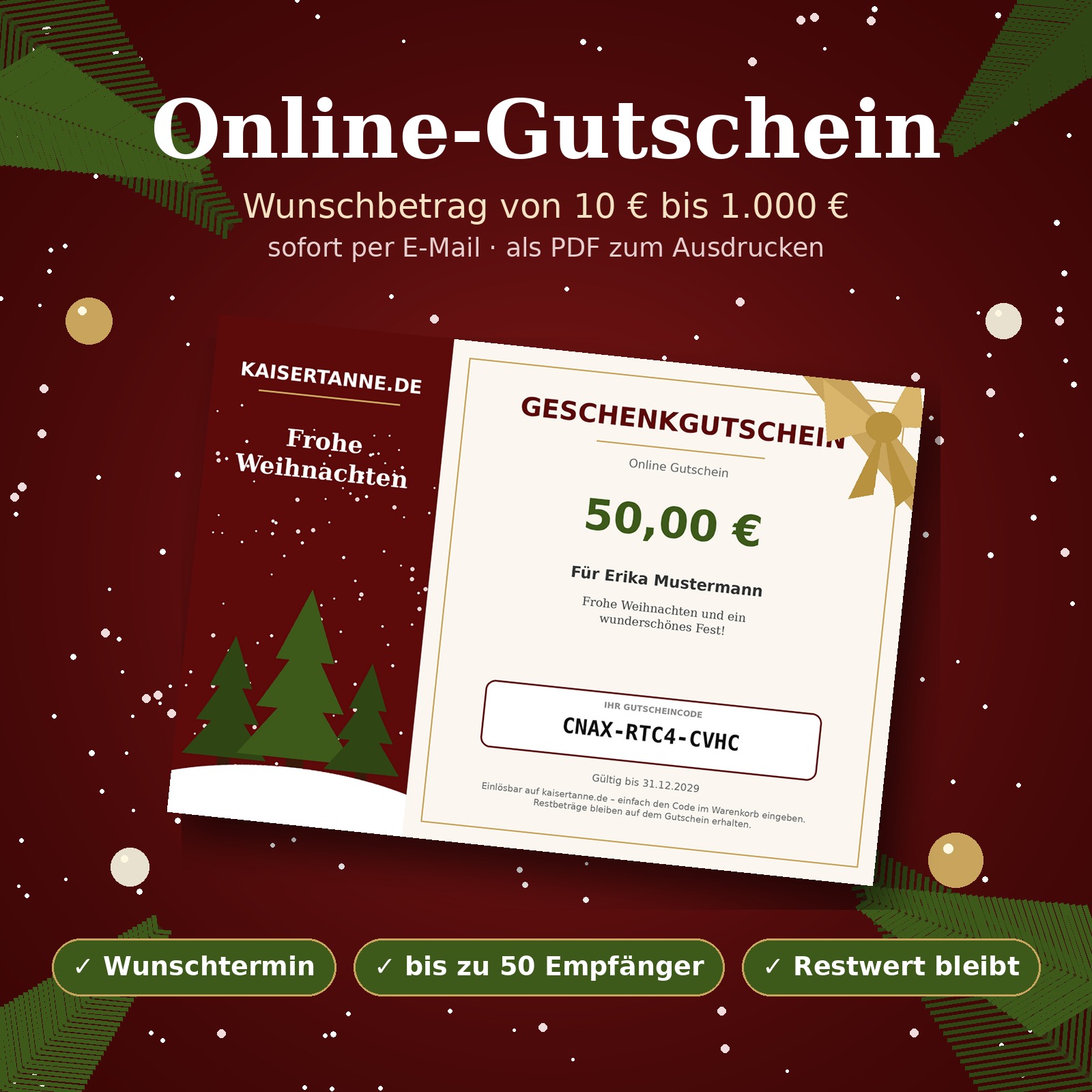 Online Gutschein