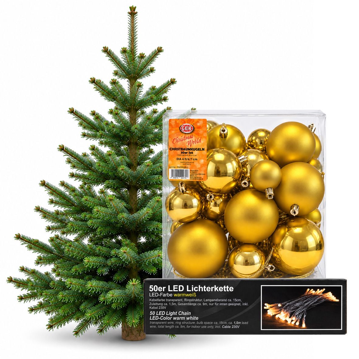 Komplett Angebot Prem. Nordmanntanne 1A Sort. 1,65m - 2,00m GOLD 2
