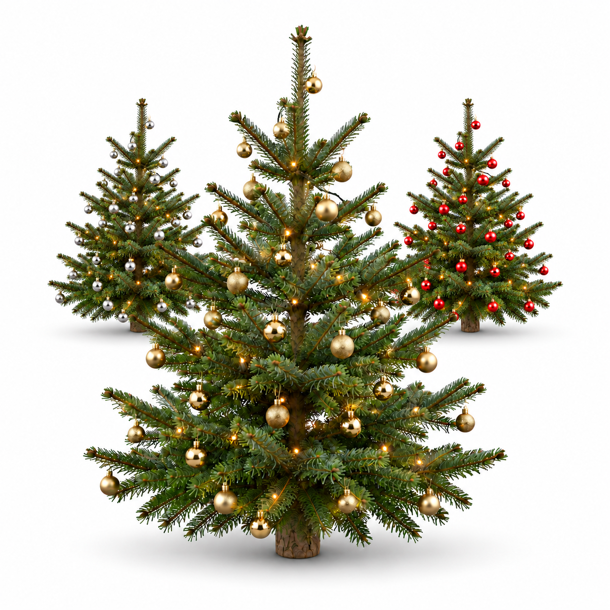 Komplett Angebot Prem. Nordmanntanne 1A Sort. 1,15m - 1,40m GOLD 1