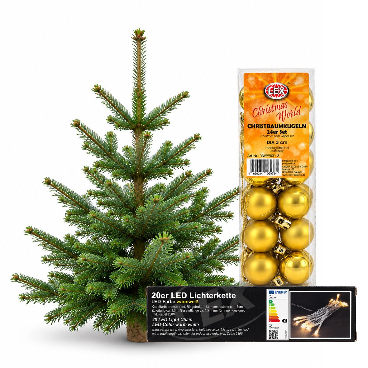 Komplett Angebot Prem. Nordmanntanne 1A Sort. 0,90m - 1,15m GOLD 2