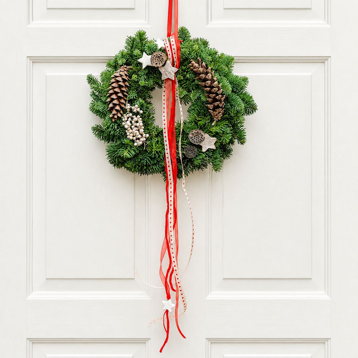 Türkranz Rot – Adventskranz (30 cm) - Kreativ-Set